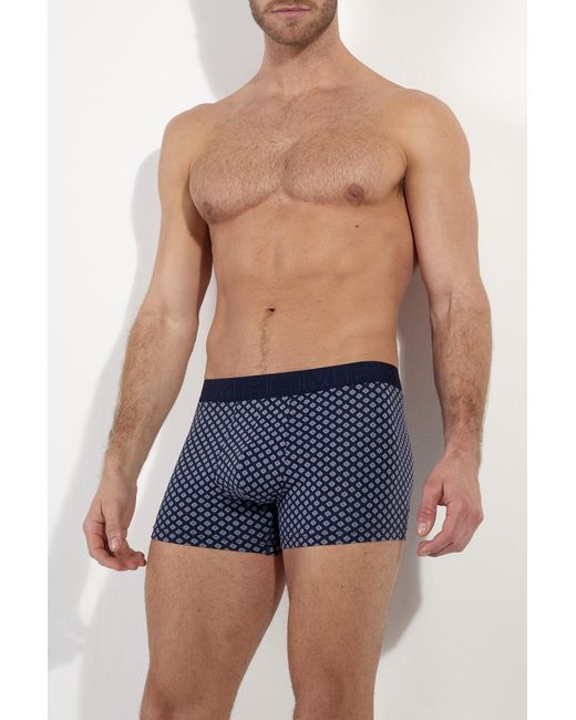 Hom Blue Three-Pack Of Boxers "John #2" for men