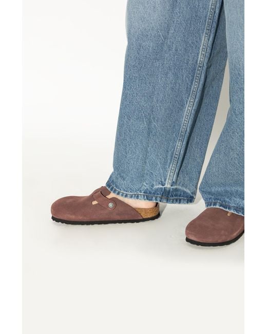 Birkenstock Brown 'Boston' Clogs