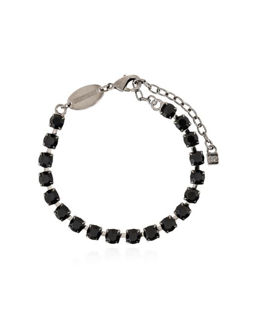 DSquared² Black Bracelet With Applications for men