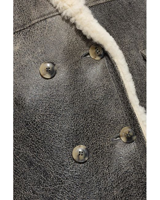 The Mannei Gray ‘Greenock’ Long Shearling Coat