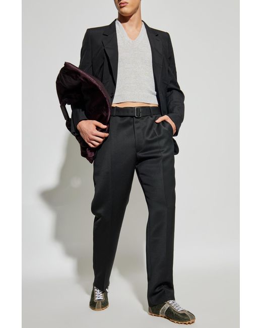 MM6 by Maison Margiela Black Single-Breasted Blazer for men