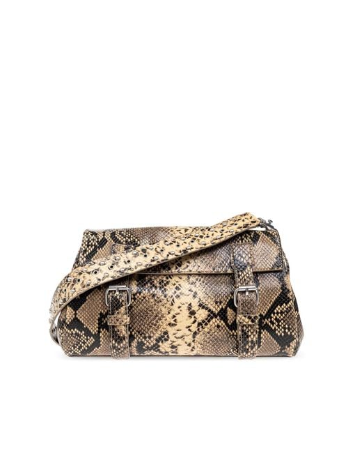 Dries Van Noten Metallic Leather Bag
