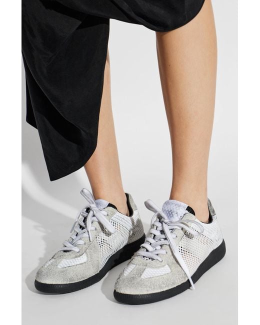 Maison Margiela White Sports Shoes With Logo