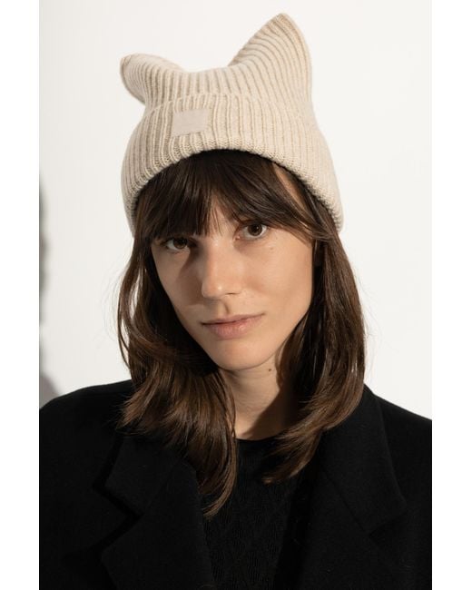 Acne Natural Woolen Hat