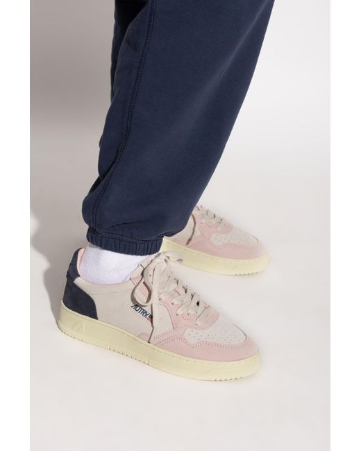 Autry Pink "Medalist Low" Sports Shoes