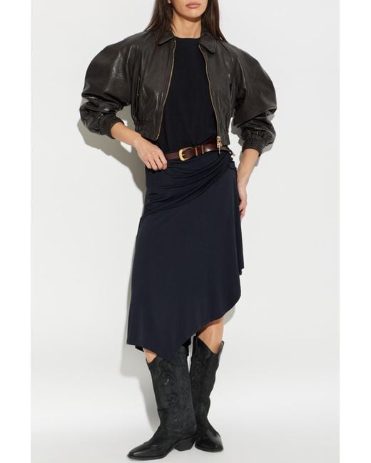 AllSaints Black Leather Jacket 'Anouk'