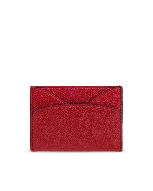 Tory Burch Red Leather Cardholder