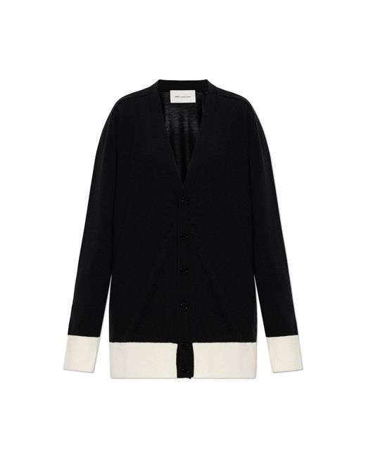 AMI Black Wool Cardigan