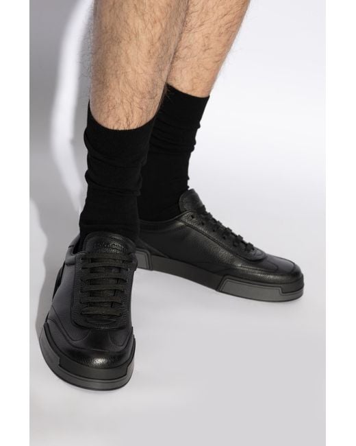 Dolce & Gabbana Black Sneakers Portofino for men