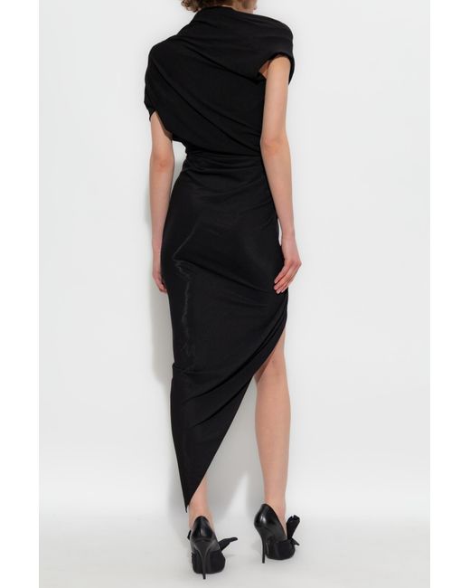 Balenciaga Black Dress With Draping