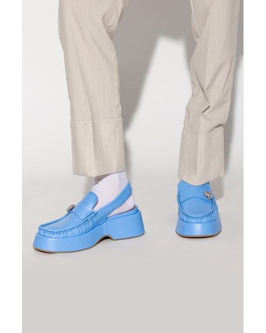 ★Ganni★ Retro Platform Shoes Blue S2042630 Ganni Platform Shoes in Blue | Lyst