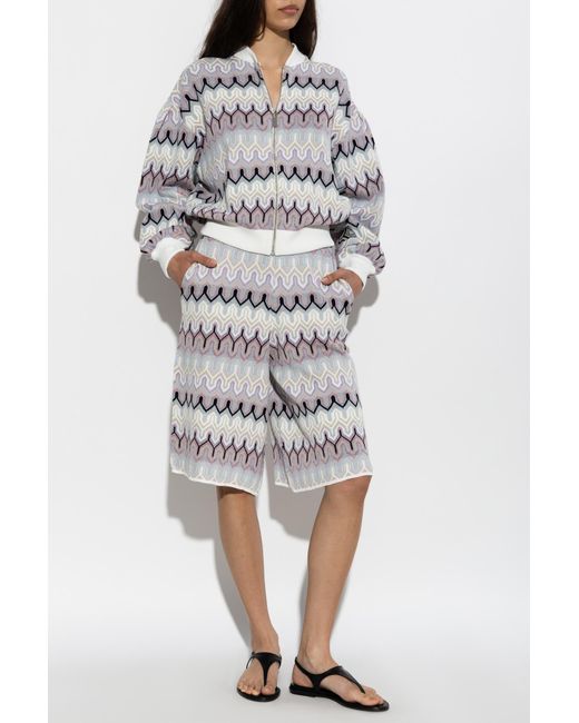 Akep White Cardigan With Lurex Thread