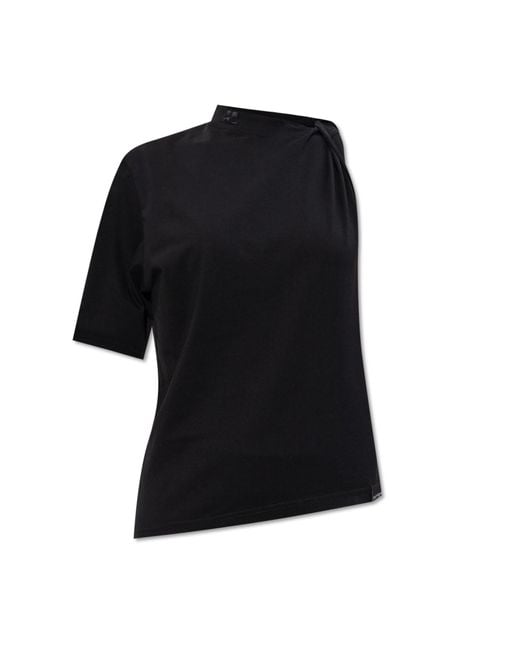 Courreges Black Top With "Z" Logo