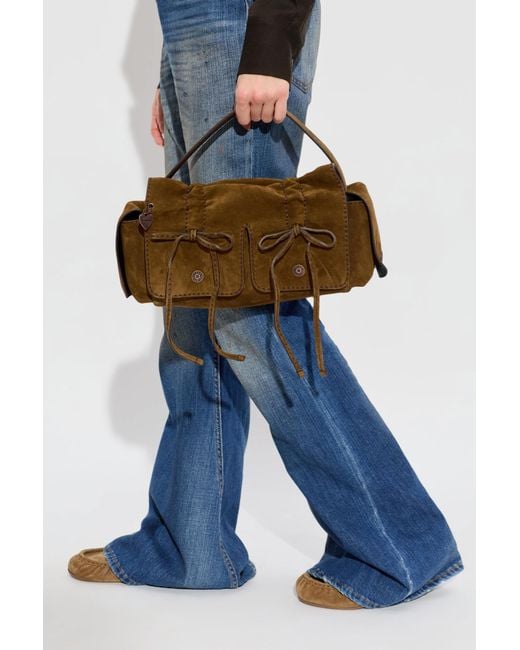Acne Brown Suede Handbag