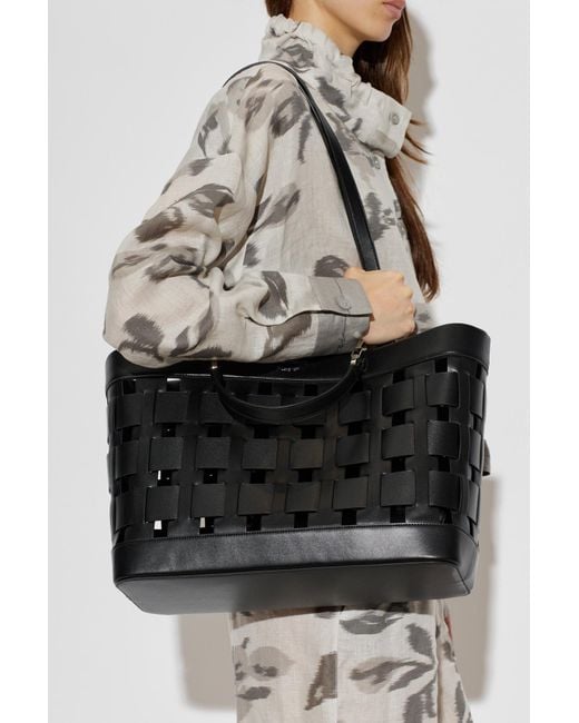 Emporio Armani Black Bag With Printed Logo