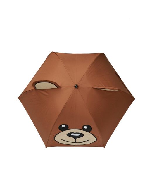 Moschino Teddy Bear Umbrella Brown