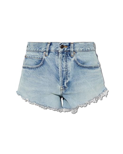 Balenciaga Blue Denim Shorts
