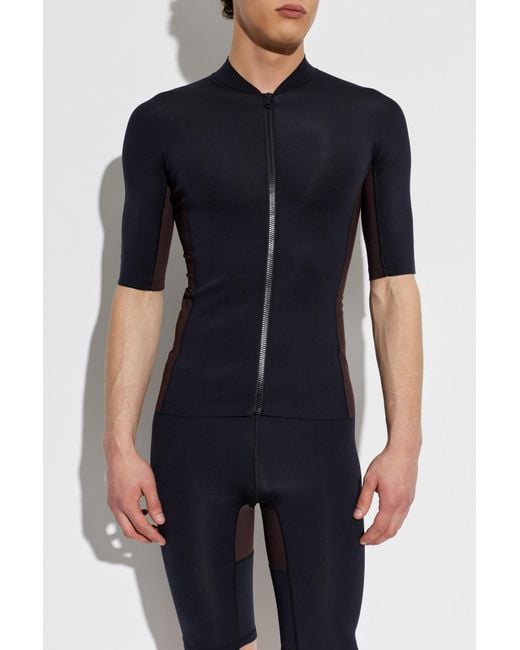 MM6 by Maison Margiela Blue Top From The 'Beachwear' Line for men