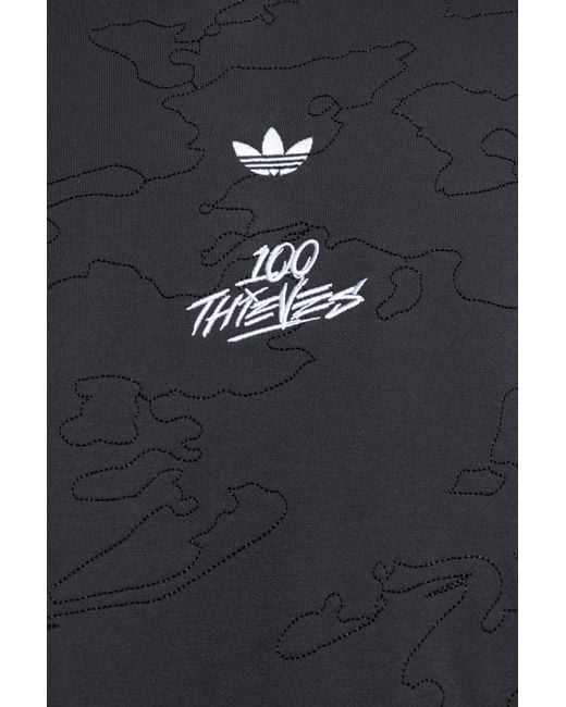 Adidas Originals Black Adidas X 100 Thieves for men