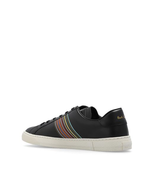 Paul Smith Black Leather Sneakers, for men