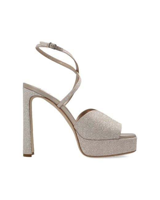 Jimmy Choo Metallic 'Karli' Platform Sandals