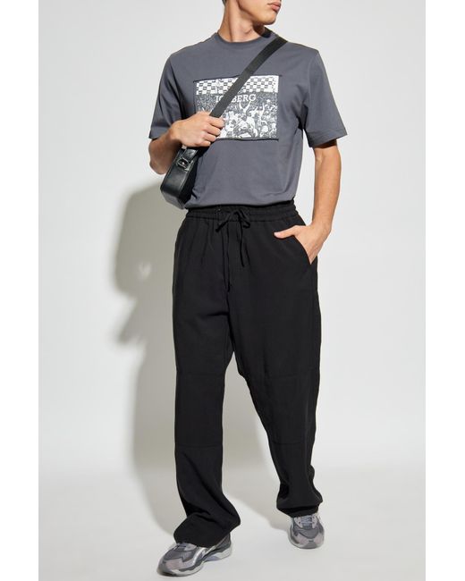 Iceberg Black Trousers With Pockets for men