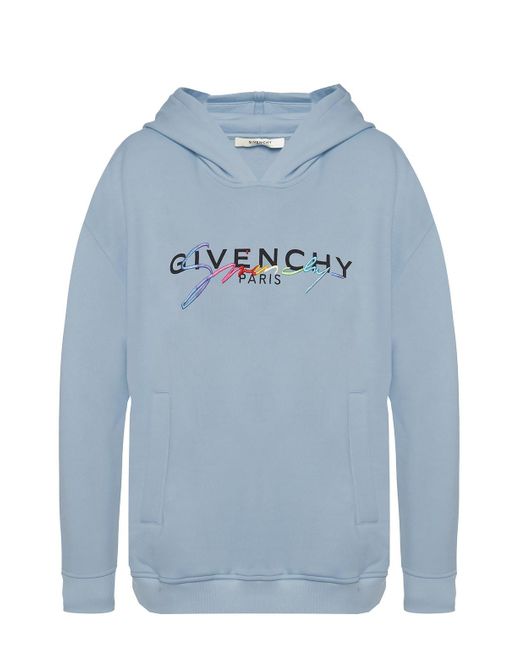 Givenchy Blue Branded Hoodie