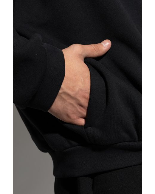 Fear Of God Black Sweatshirt With Embroidered Logo for men