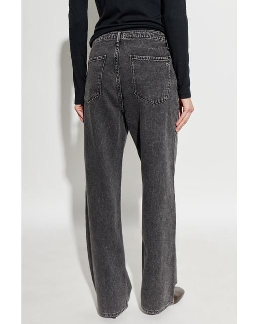 Rag & Bone Black Straight-Leg Jeans