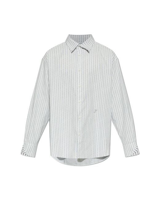 Jacquemus White Shirt With Stripe Pattern for men