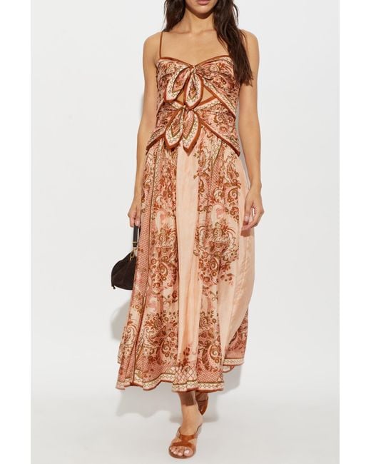 Zimmermann White Silk Off-Shoulder Dress