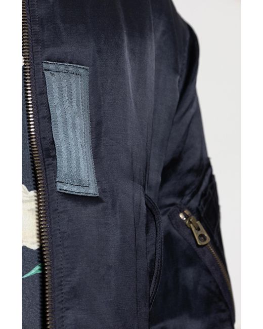 KENZO Blue Insulated 'Bomber' Jacket for men