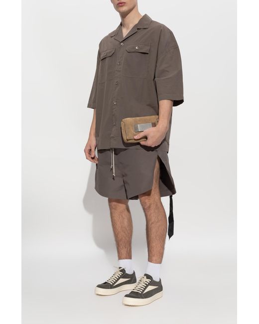 Rick Owens Brown 'Magnum Tommy' Oversize Shirt for men