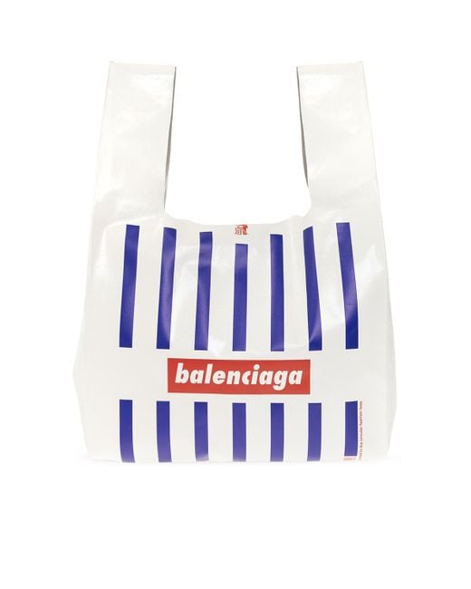 Balenciaga White 'monday' Shopper Bag for men