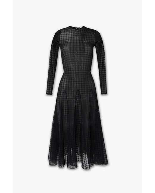 Ami Paris Sheer Dress in Black Lyst
