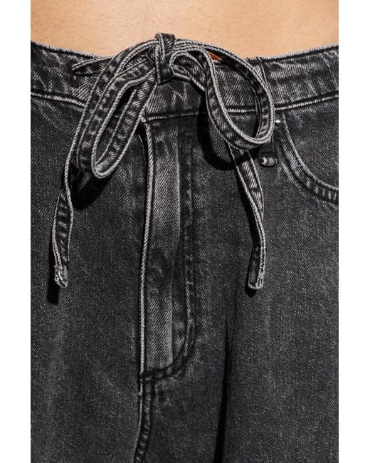 Rag & Bone Black Straight-Leg Jeans