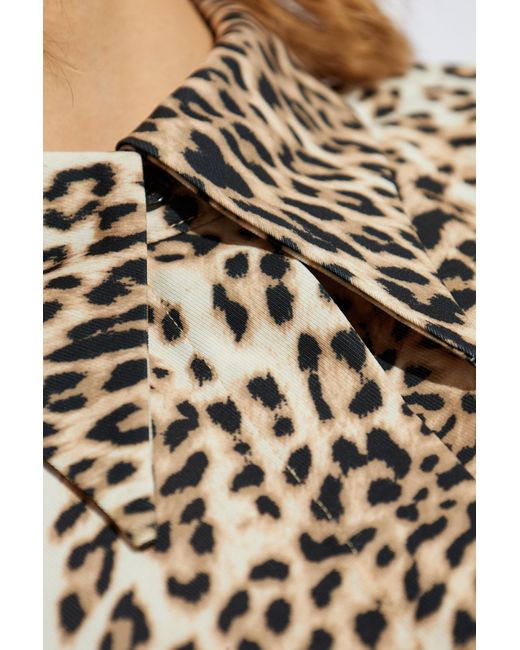 Gestuz White Shirt With Animal Print