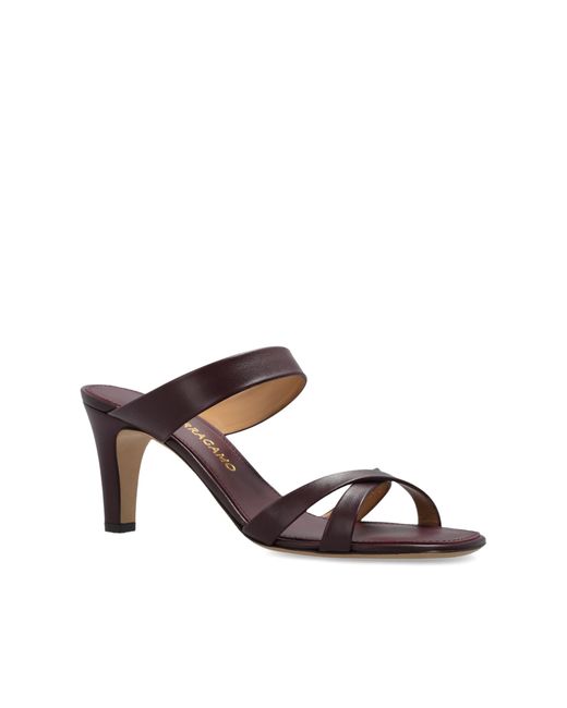 Ferragamo Purple 'Tami' Slides