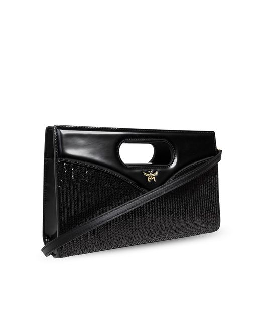 MCM Black Sequin Handbag