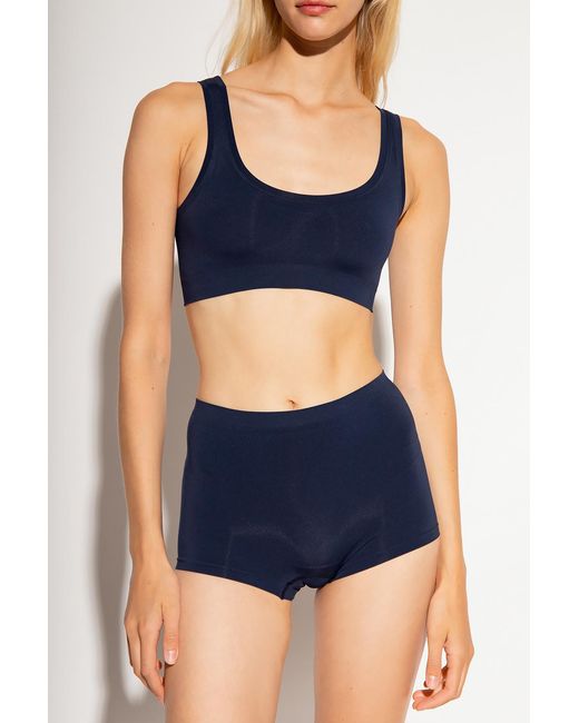 Hanro Blue Seamless Bra