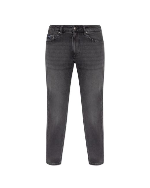 Versace Jeans Couture Gray Jeans With Tapered Legs for men