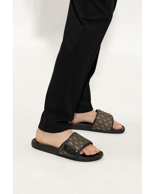 Jimmy Choo 'fitz' Slides in Black for Men | Lyst