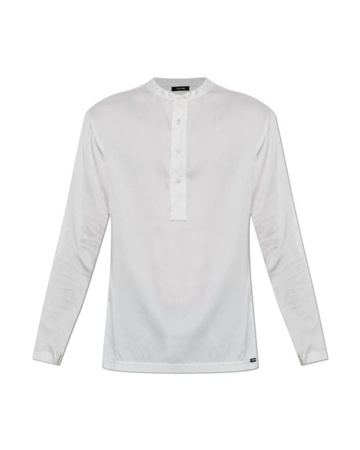 Tom Ford White Silk Lingerie Top for men