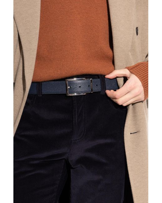 Ferragamo Black Double-Sided Belt for men