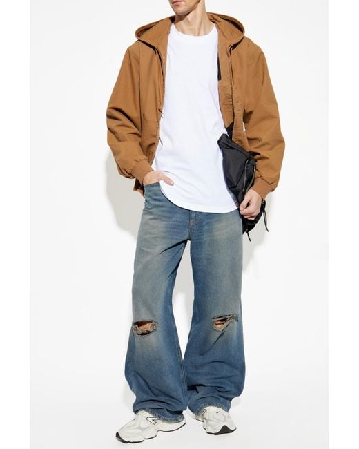 Carhartt Brown Hooded Jacket Og Active for men