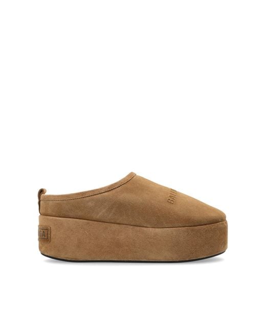 Balenciaga Brown Leather Shoes