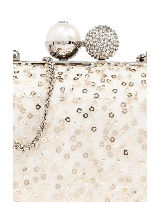 Jimmy Choo Natural Clutch Cloud