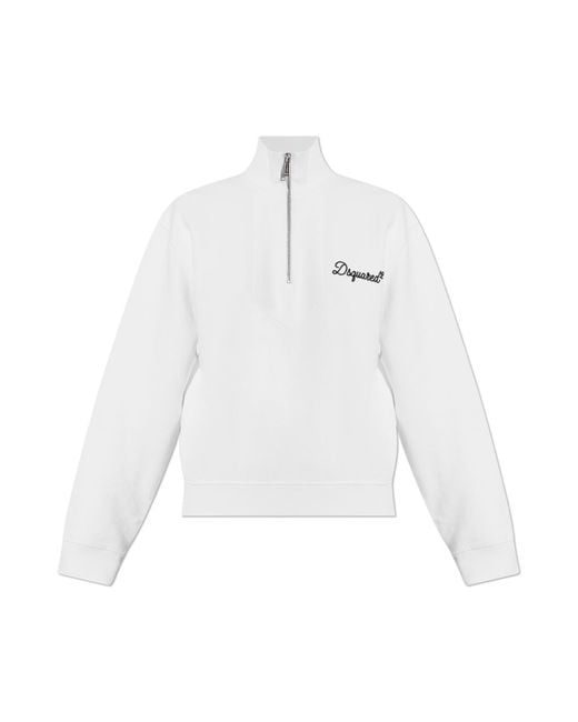 DSquared² White Sweatshirt With Logo