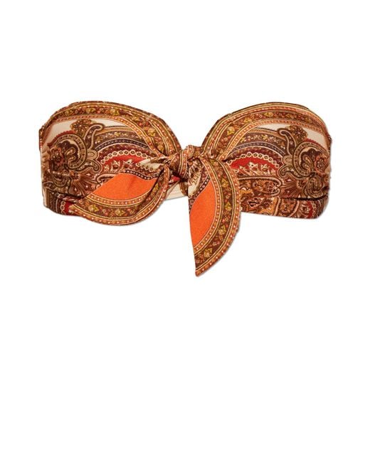 Zimmermann Brown Bikini Top
