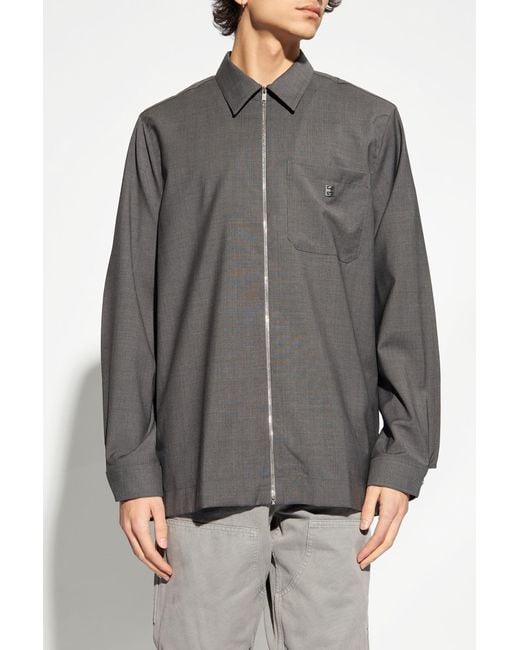 Givenchy Gray Jacket With Logo for men